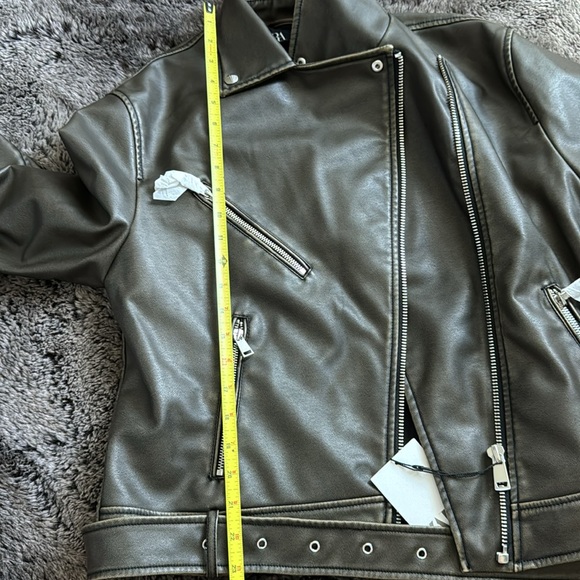 ZARA FAUX LEATHER BIKER JACKET / REF. 3918/021 - Picture 8 of 9